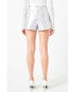 Women's Silver Out pocket Shorts