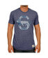 Фото #1 товара Men's Heathered Navy Penn State Nittany Lions Vintage-Like S Tri-Blend T-shirt