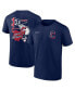 ფოტო #1 პროდუქტის Men's Navy Cleveland Guardians Split Zone T-Shirt