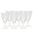 Фото #1 товара White Stemmed Wine Glasses, Set of 6