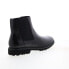 Фото #8 товара Zanzara Riviere ZZB1152 Mens Black Leather Slip On Chelsea Boots 8.5