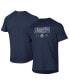 Фото #1 товара Men's Navy Navy Midshipmen Silent Service Stacked Slim Fit Tech T-shirt
