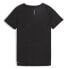 Puma Run Cloudspun Logo Crew Neck Short Sleeve Athletic T-Shirt Womens Black Cas