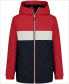 Светлая детская куртка для малышей Tommy Hilfiger Big Boys Colorblocked Full-Zip Hooded Windbreaker ТОММИ РЕД, M - фото #1