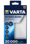 Varta Energy 20000 - Black - White - Universal - Lithium Polymer (LiPo) - 20000 mAh - USB - 3.7 V