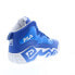 Фото #168 товара Fila MB Night Walk 1BM01747-421 Mens Blue Leather Athletic Basketball Shoes