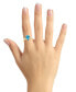 ფოტო #2 პროდუქტის Blue Topaz and Diamond Ring (2-1/2 ct.t.w and 1/10 ct.t.w) 14K Yellow Gold