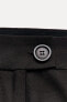 Zw collection trousers with tabs at the hems