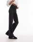 Фото #1 товара Topshop acid wash straight leg trouser in black