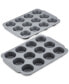 Фото #1 товара Nonstick Bakeware Double Batch Muffin and Cupcake Pan Set, 2-Piece