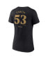ფოტო #4 პროდუქტის Women's Adolis Garcia Black Texas Rangers 2023 World Series Champions Plus Size Name and Number V-Neck T-shirt