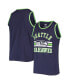 Фото #3 товара Men's College Navy Seattle Seahawks Edge Super Rival Tank Top