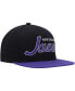 ფოტო #3 პროდუქტის Men's Black Utah Jazz Hardwood Classics MVP Team Script 2.0 Snapback Hat