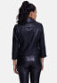 Women's Leather Jacket Half Sleeve Black