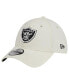 Men's Cream Las Vegas Raiders Classic 39THIRTY Flex Hat