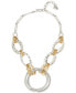 Two-Tone Large Link Statement Necklace
