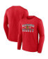 Фото #1 товара Men's Red Chicago Blackhawks Skate Or Die Long Sleeve T-shirt