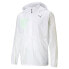 Puma Run Lite Woven FullZip Jacket Mens White Casual Athletic Outerwear 520221-0