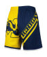 Men's Maize, Navy Michigan Wolverines Big Face 5.0 Fashion Shorts