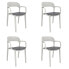 Garden chair Garbar Ona White Dark grey polypropylene 56 x 79 x 52 cm 56 x 52 x 79 cm 4 Units (4 Pieces)