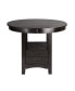 Фото #3 товара Cherry Finish Counter Height Dining Table with Storage Base