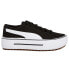 Puma Kaia Platform Mid Mens Black, White Sneakers Casual Shoes 38380402 Черно-белый - фото #1