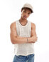 Фото #1 товара Obey open stitch knitted vest in off white