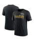 Фото #1 товара Men's Heather Black Baltimore Ravens Team Tri-Blend T-shirt