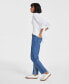 ფოტო #2 პროდუქტის Women's Two-Tone Straight-Leg Jeans, Created for Macy's