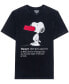 ფოტო #2 პროდუქტის Men's Hangry Snoopy Mineral Wash Short Sleeve T-shirt