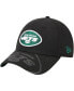 Men's Black New York Jets Top Visor 9FORTY Adjustable Hat
