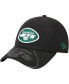 ფოტო #1 პროდუქტის Men's Black New York Jets Top Visor 9FORTY Adjustable Hat