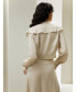 ფოტო #2 პროდუქტის Double Yoke Semi-Sheer Silk Blouse for Women