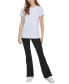 ფოტო #4 პროდუქტის Women's Cotton Embroidered-Logo Crewneck Tee