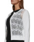 Фото #6 товара Lace-Front Open-Front Cardigan