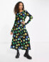 Фото #1 товара JDY exclusive maxi dress in blue daisy print