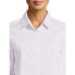 Time and Tru Button-Down Shirt Women's XS White/Pink Long Sleeve Cotton Blend