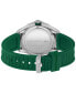 Фото #3 товара Часы и аксессуары Lacoste мужские Tiebreaker с зеленым силиконовым ремешком 43мм