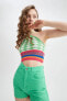 Фото #6 товара Майка Defacto Coool Fitted Halter Crop Y4991az22sm