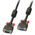 Lindy VGA Cable M/F - black 0,5m - 0.5 m - VGA (D-Sub) - VGA (D-Sub) - Male - Female - Black