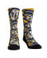 ფოტო #1 პროდუქტის Men's and Women's Socks Nashville Predators Allover Logo and Paint Crew Socks