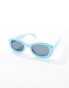 Фото #2 товара AIRE calisto oval sunglasses in iridescent blue