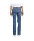 ფოტო #2 პროდუქტის Petite Recover Mid Rise Straight Leg Blue Jeans