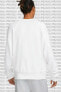 Фото #3 товара Air French Terry Crew Sweatshirt Loose Fit Bol Kesim Beyaz Sweatshirt Beyaz
