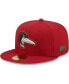 ფოტო #2 პროდუქტის Men's Red Great Lakes Loons Authentic Collection 59FIFTY Fitted Hat