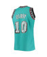 Men's Mike Bibby Turquoise Vancouver Grizzlies 1998-99 Hardwood Classics 75th Anniversary Diamond Swingman Jersey