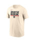 Men's Cream Texas Rangers 2-Hit Speed City Connect T-Shirt