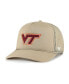 Фото #1 товара Men's Khaki Virginia Tech Hokies Foam Front Mesh Trucker Snapback Hat