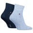 TOMMY HILFIGER 342025001 Quarter short socks 2 pairs