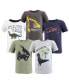 ფოტო #2 პროდუქტის Baby Boys Short Sleeve T-Shirts, Construction Dino